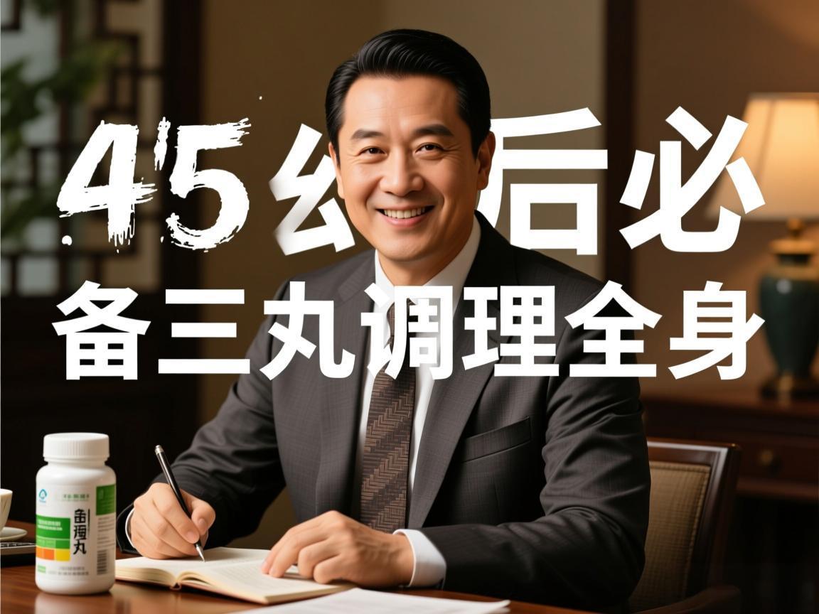 45岁后必备三丸调理全身