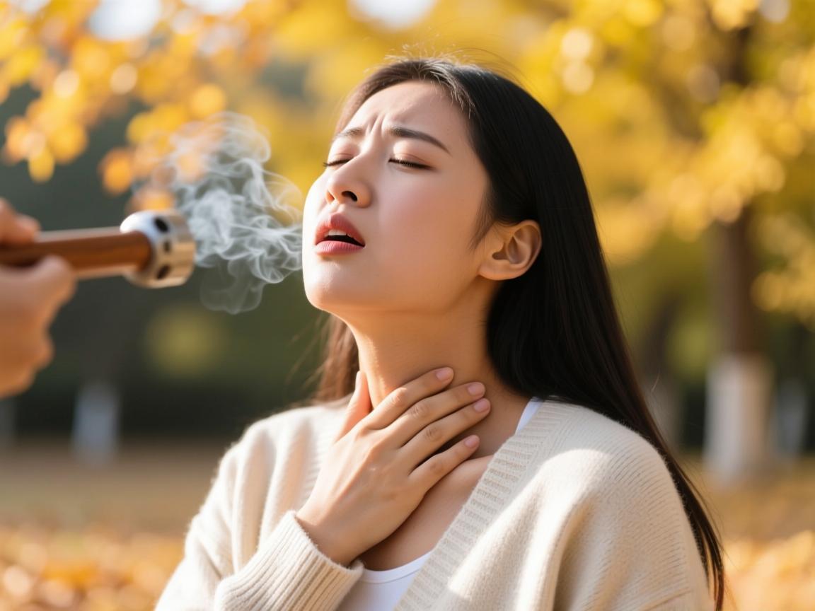 秋季痰多嗓子疼，试试磨喉法