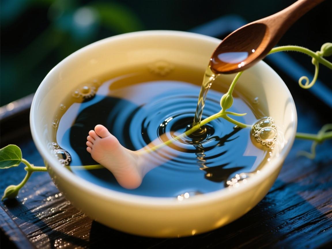 夜交藤泡脚助眠安神
