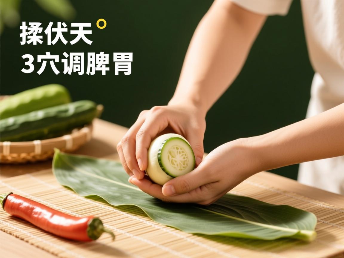 三伏天按揉3穴调脾胃