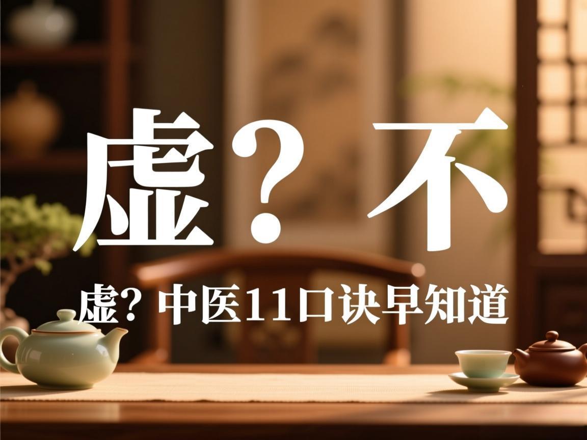 身体虚不虚？中医11口诀早知道