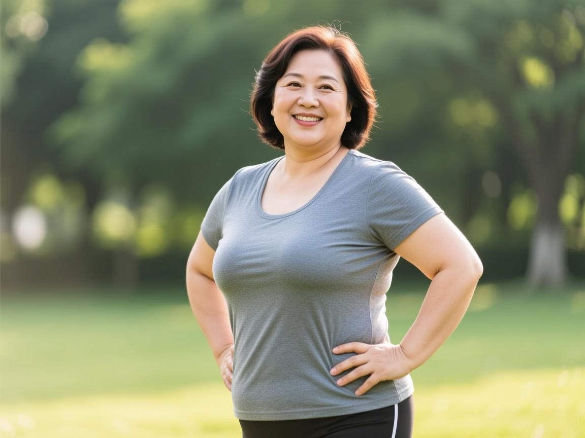中老年女性微胖更健康