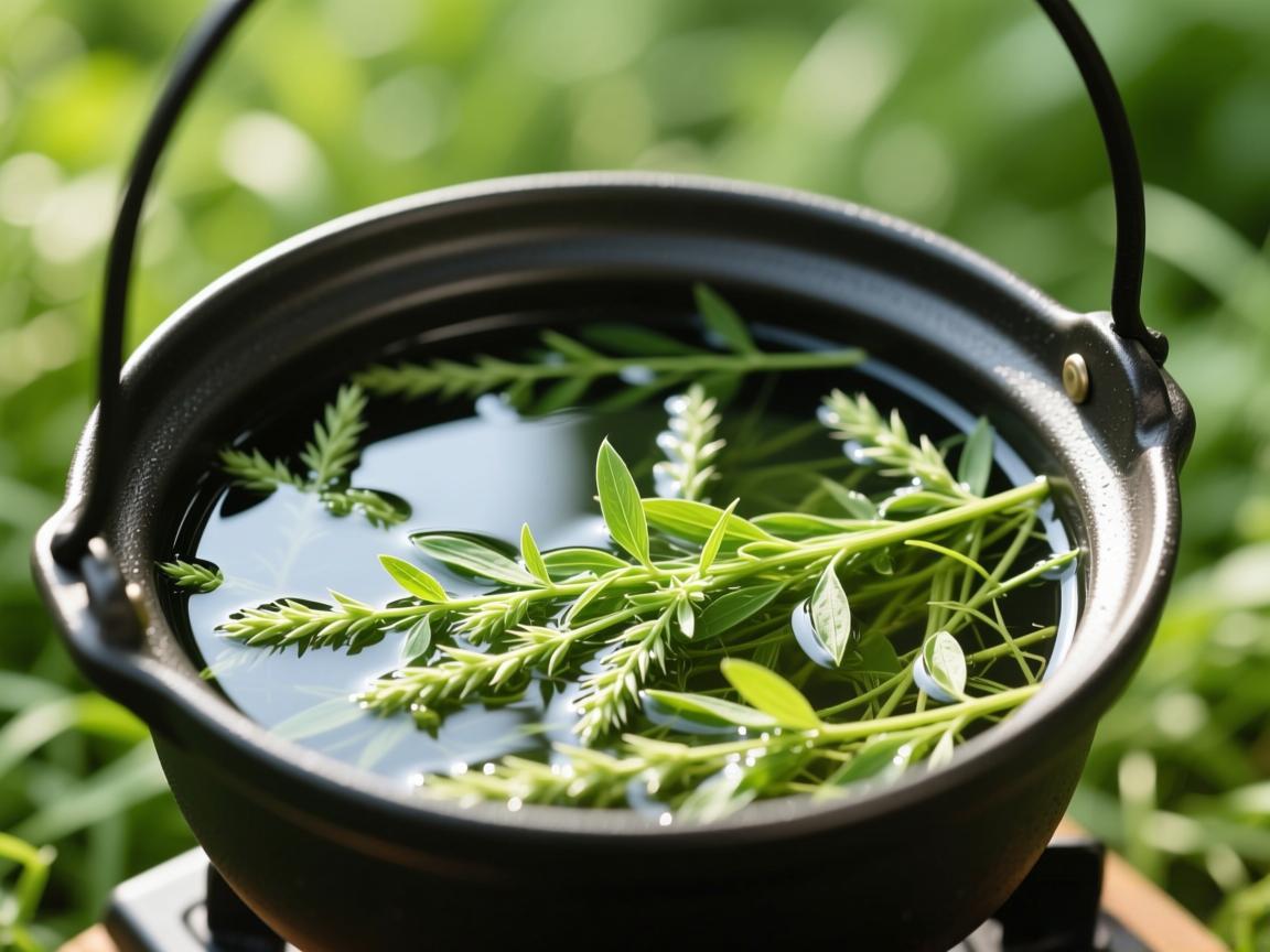 野草煮水治腰椎间盘突出