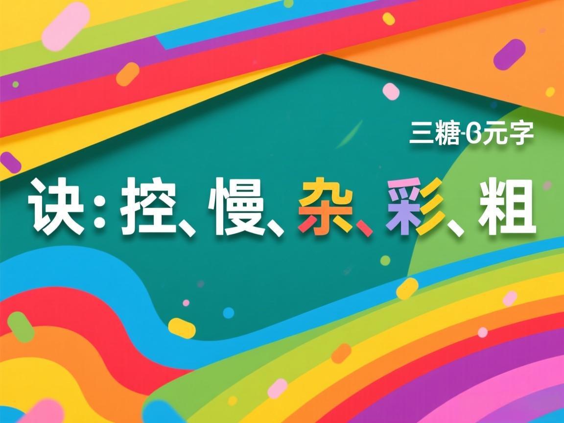 控糖五字诀：控、慢、杂、彩、粗