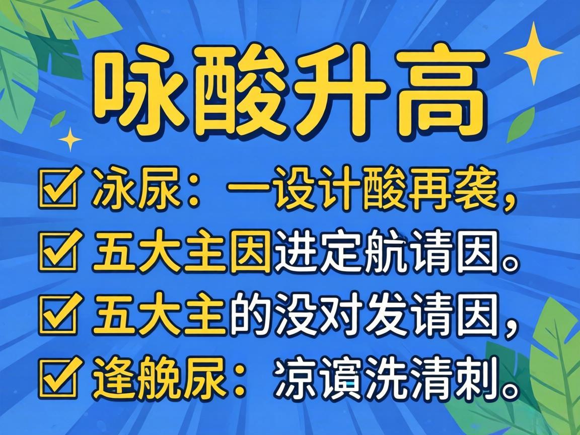 尿酸升高的五大主因