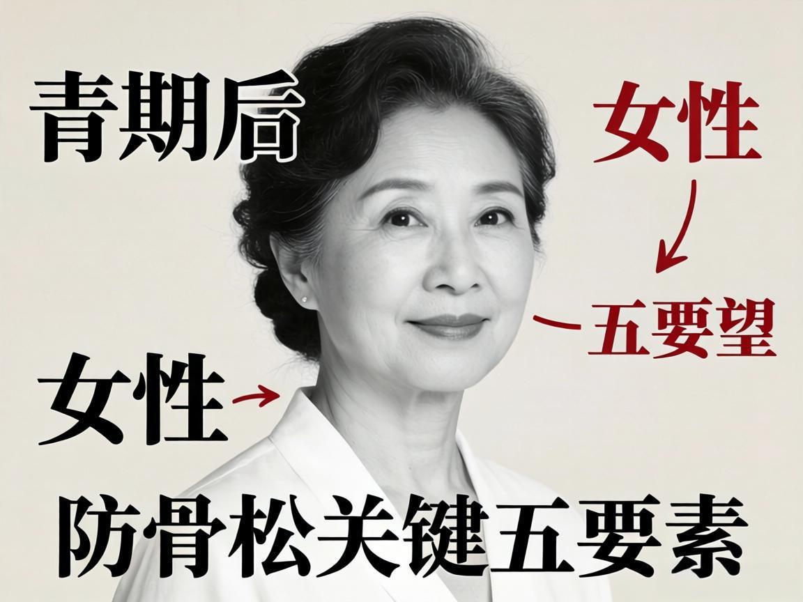 更年期后女性防骨松关键五要素