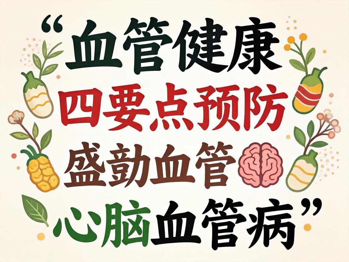 血管健康四要点预防心脑血管病