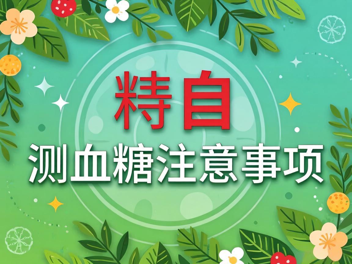 糖尿病自测血糖注意事项