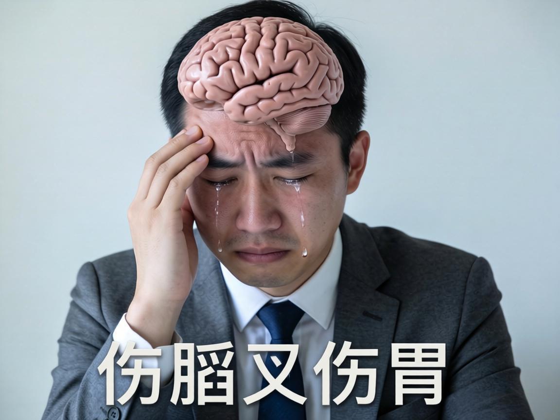 焦虑伤心伤脑又伤胃