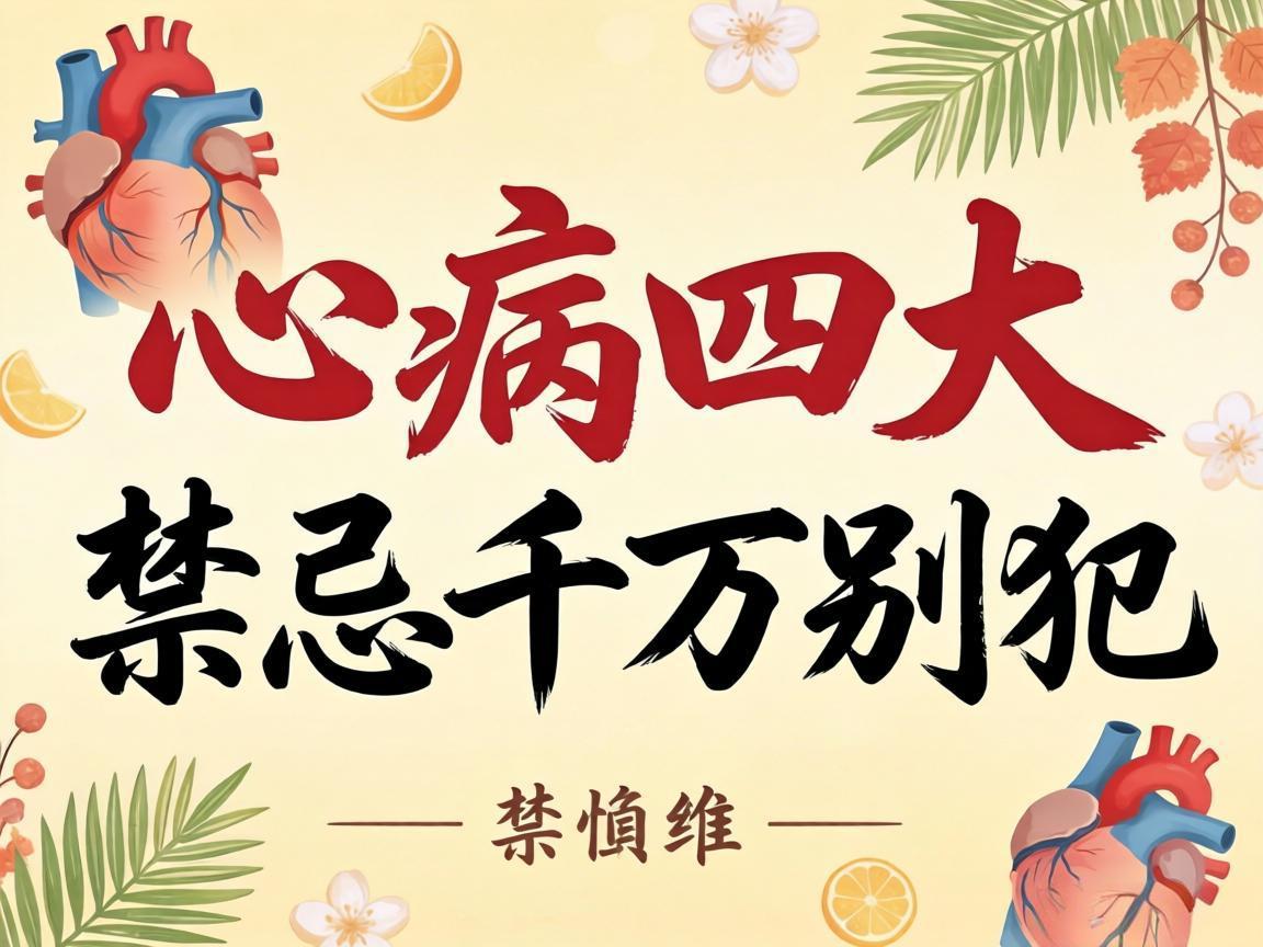 心病四大禁忌千万别犯