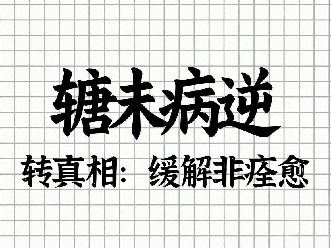 糖尿病逆转真相：缓解非痊愈
