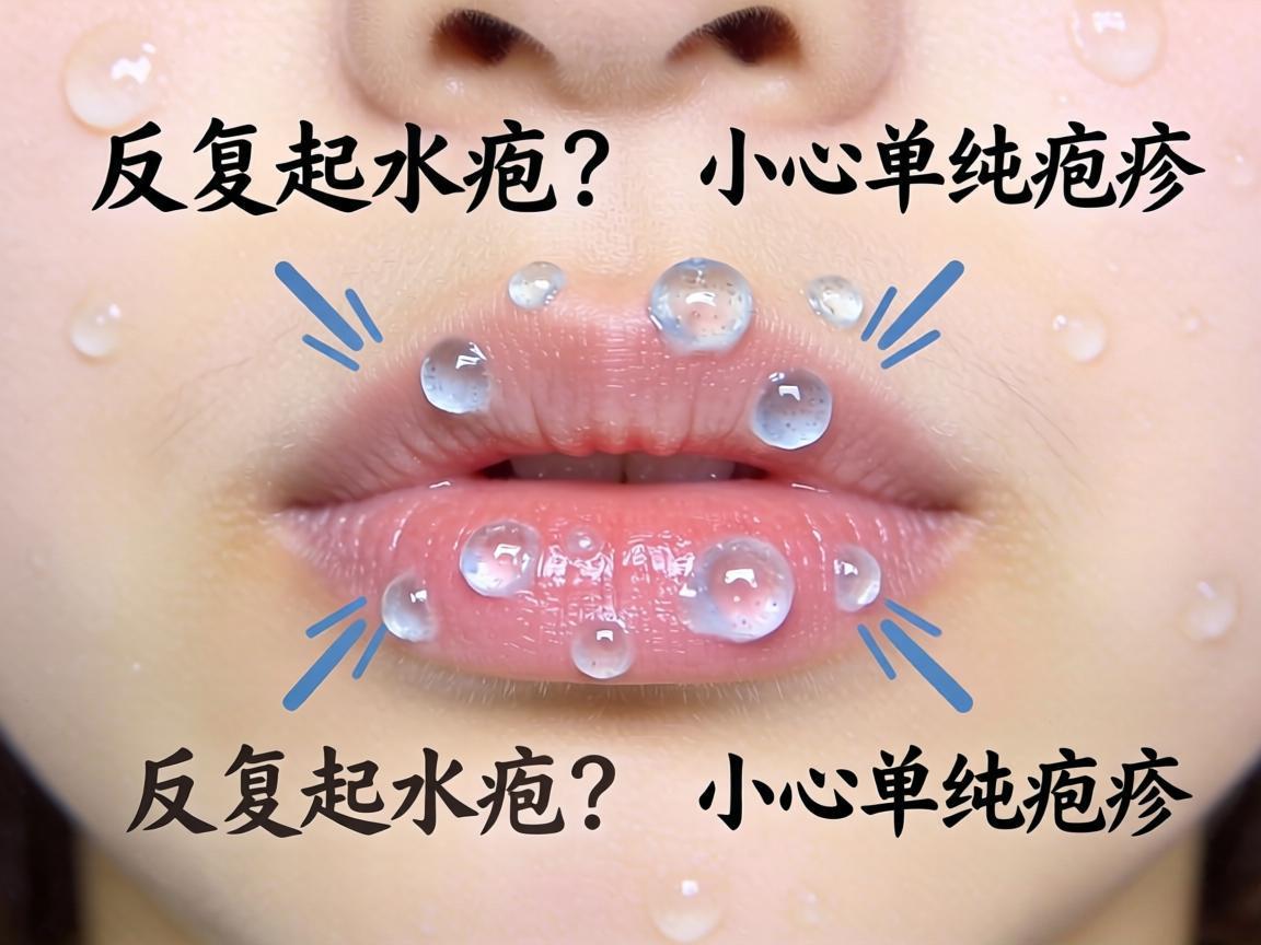 嘴唇周围反复起水泡？小心单纯疱疹