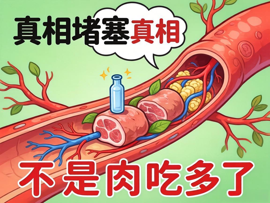 血管堵塞真相：不是肉吃多了