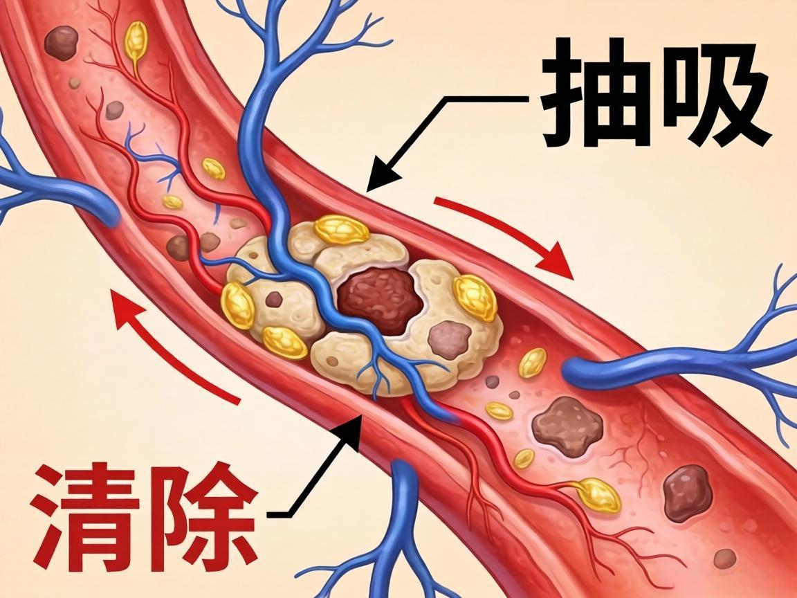 血管斑块不能“抽吸”清除