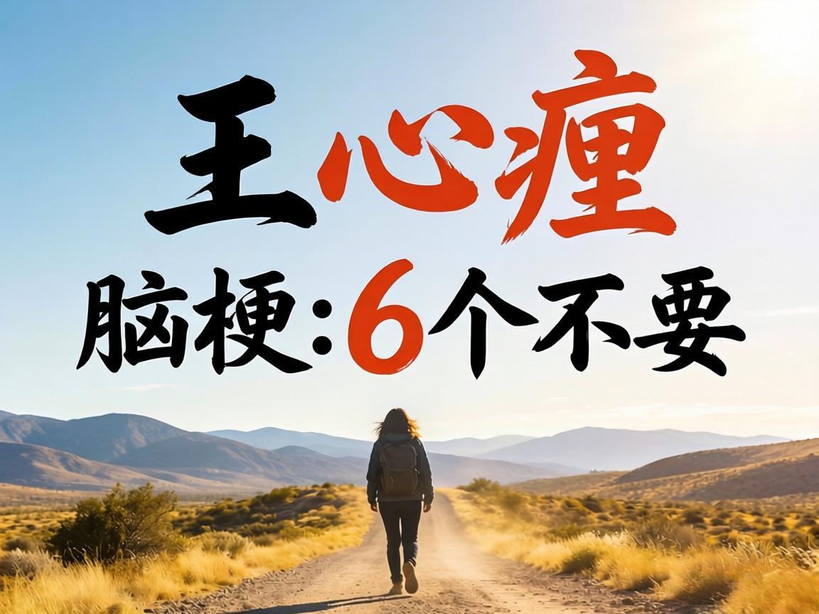 远离心梗脑梗的6个不要