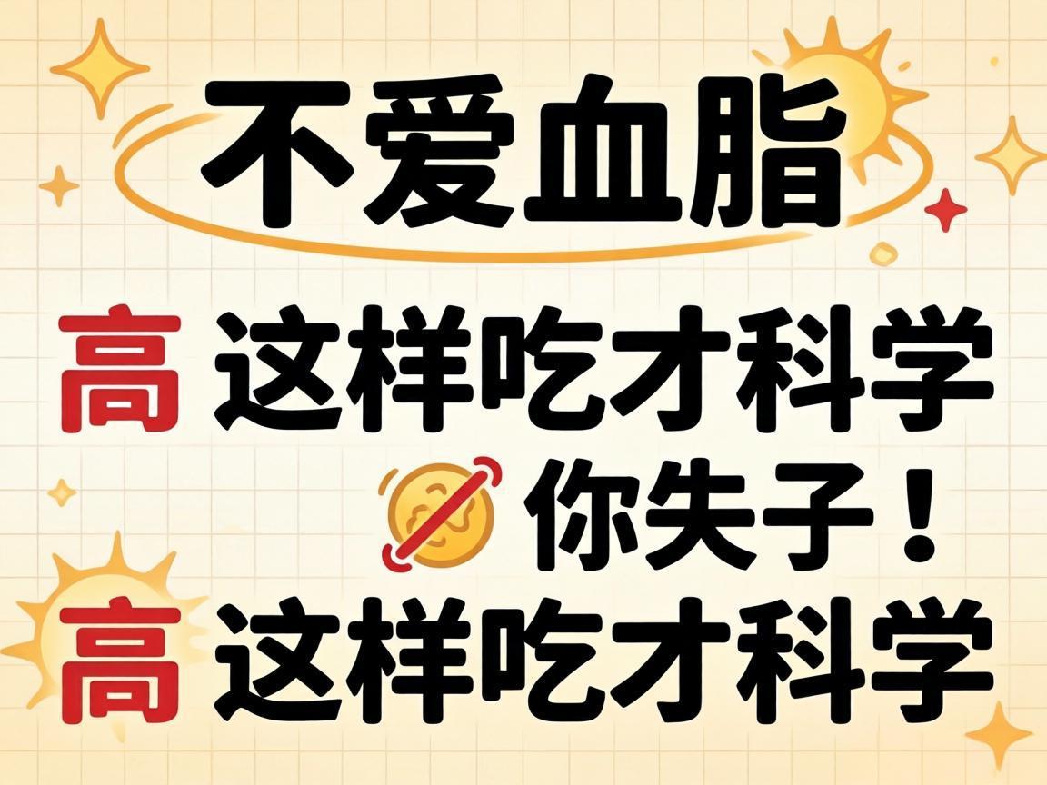 不想血脂高，这样吃才科学