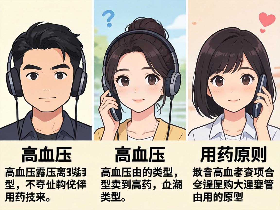 三种常见高血压类型及用药原则