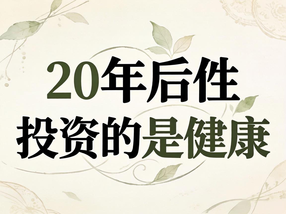 20年后最该投资的是健康
