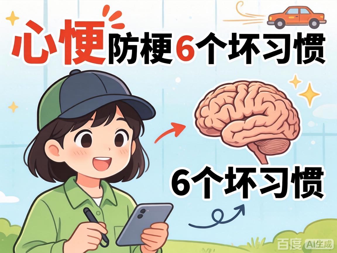 预防心梗脑梗的6个坏习惯
