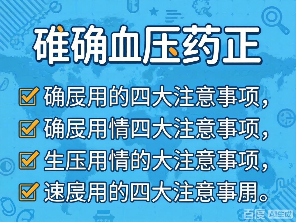 降压药正确服用的四大注意事项