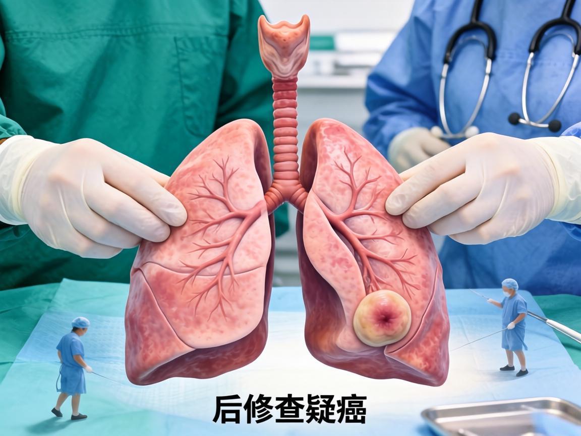 肺腺癌术后复查疑囊肿