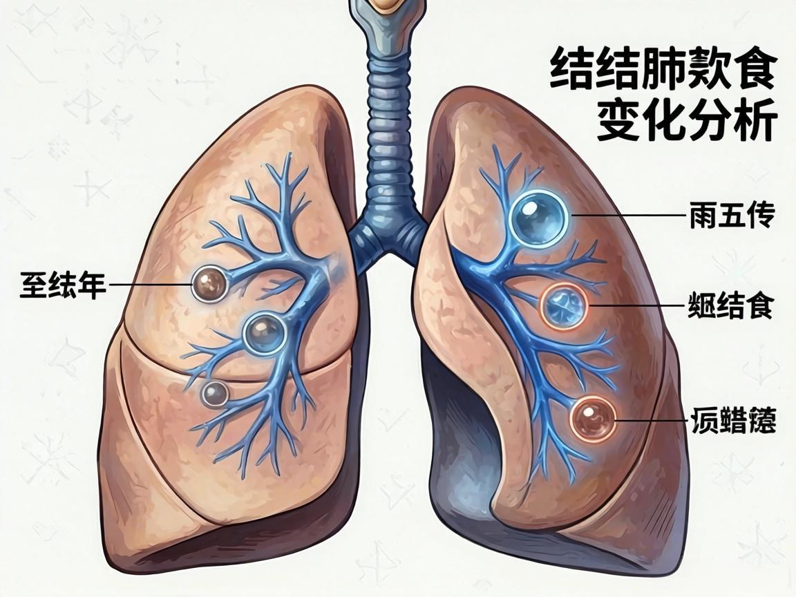 右肺上叶结节变化分析
