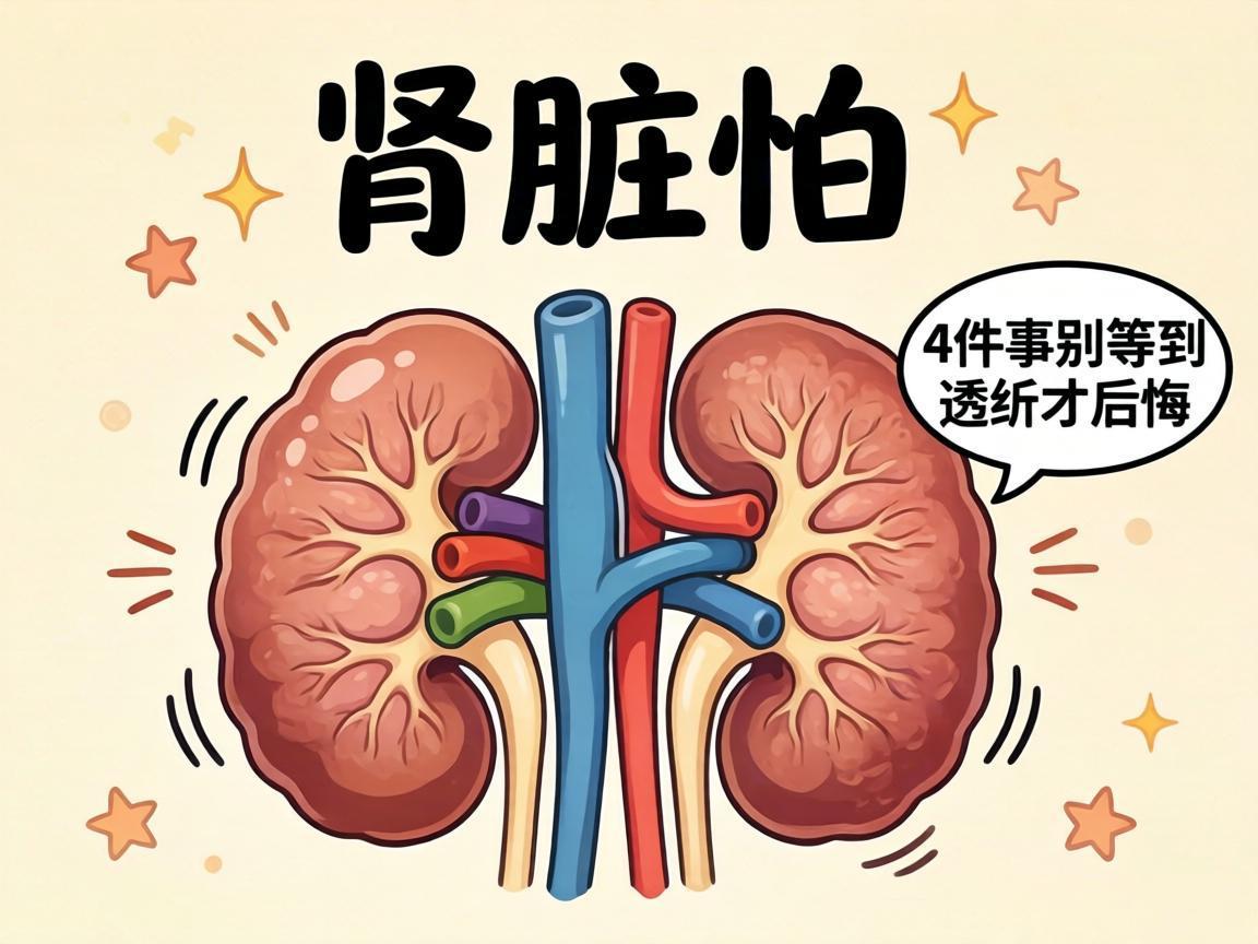 肾脏最怕的4件事别等到透析才后悔