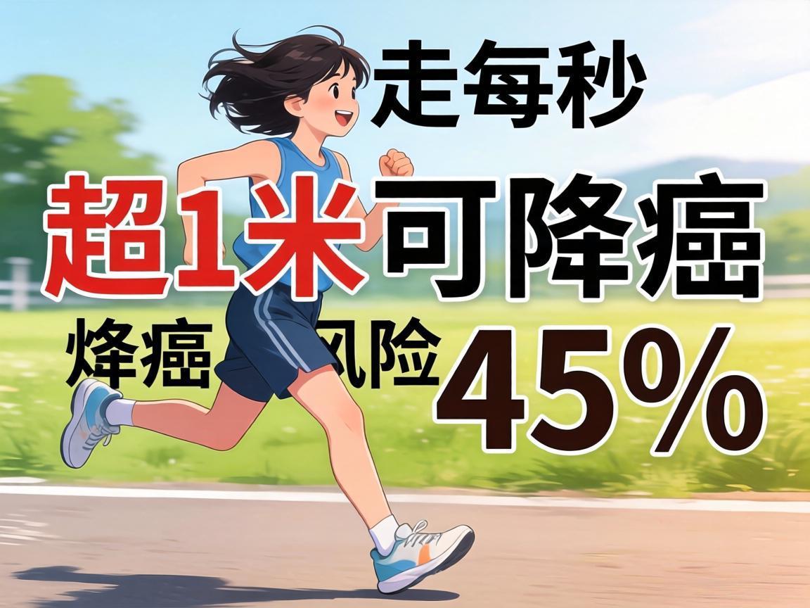 快走每秒超1米可降癌风险45%