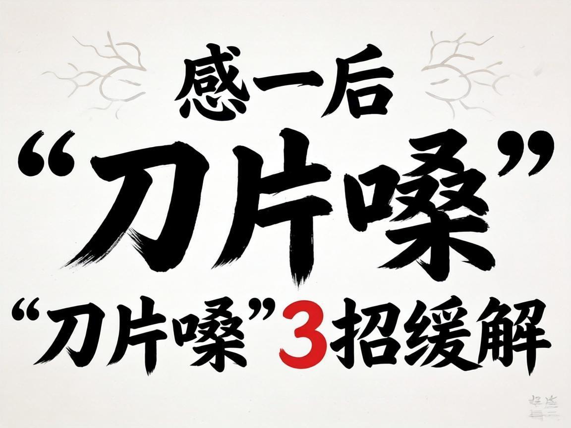 流感后“刀片嗓”3招缓解