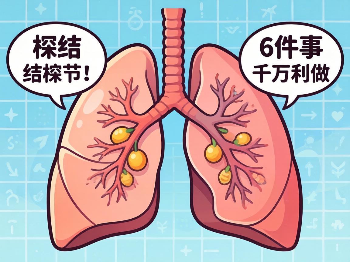 查出肺结节后6件事千万别做