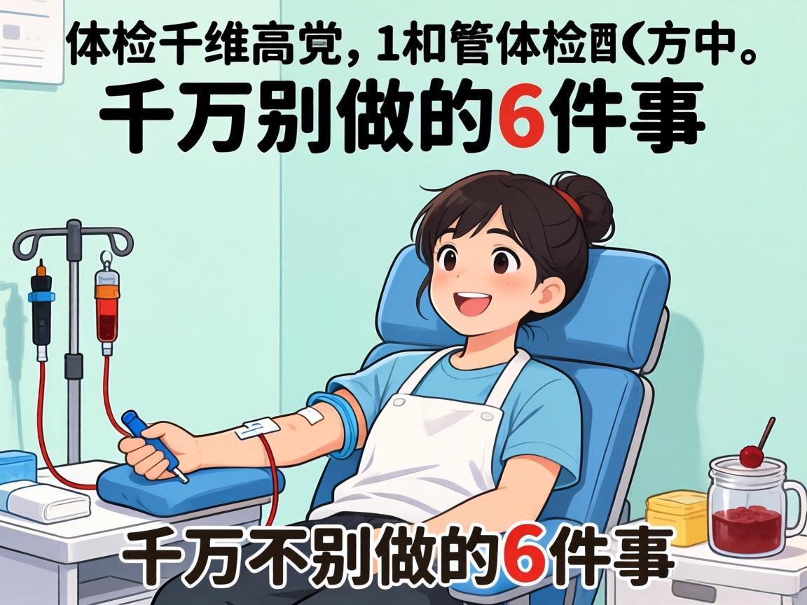 体检抽血前千万别做的6件事