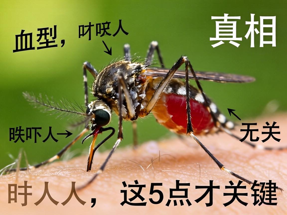 蚊子叮人真相：血型无关，这5点才关键