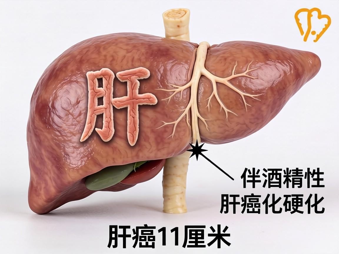 肝癌11厘米伴酒精性肝硬化