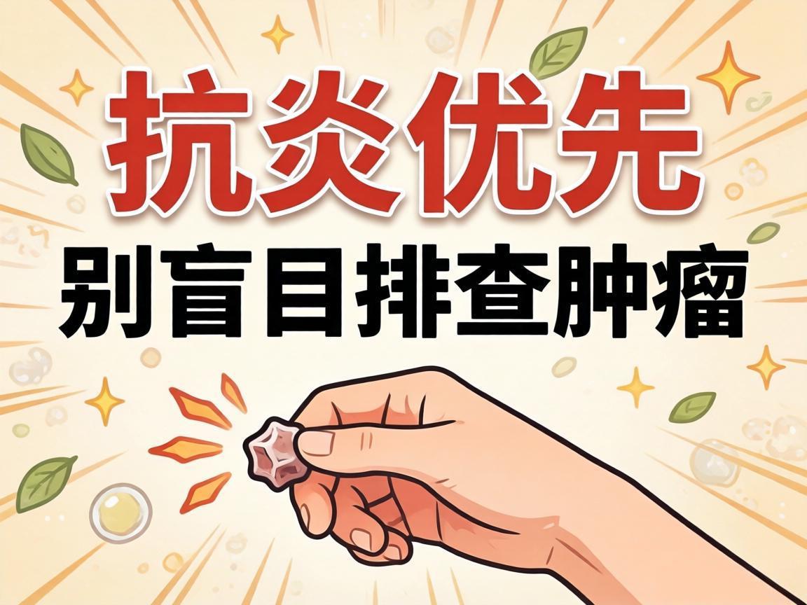 抗炎优先，别盲目排查肿瘤