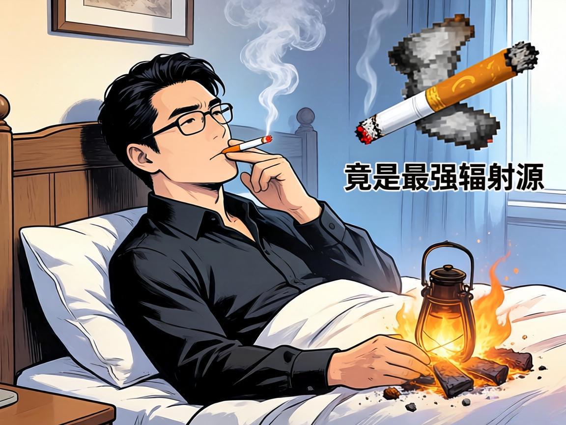 枕边吸烟者竟是最强辐射源