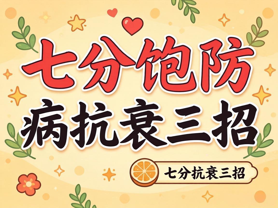 七分饱防病抗衰三招