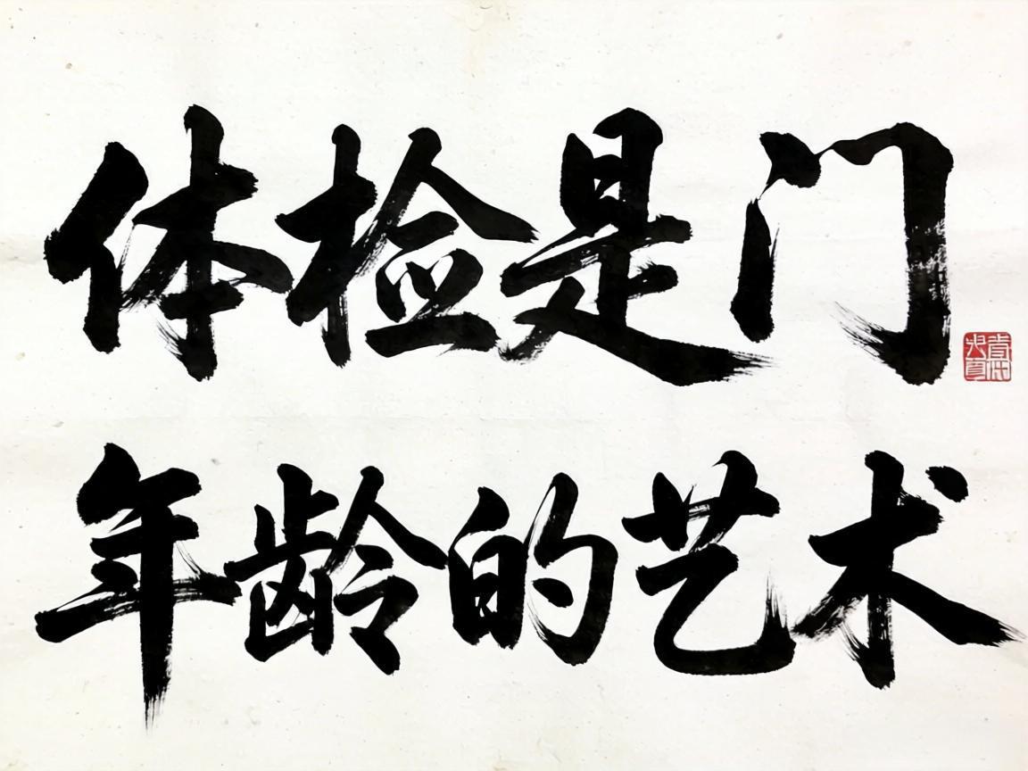 体检是门年龄的艺术