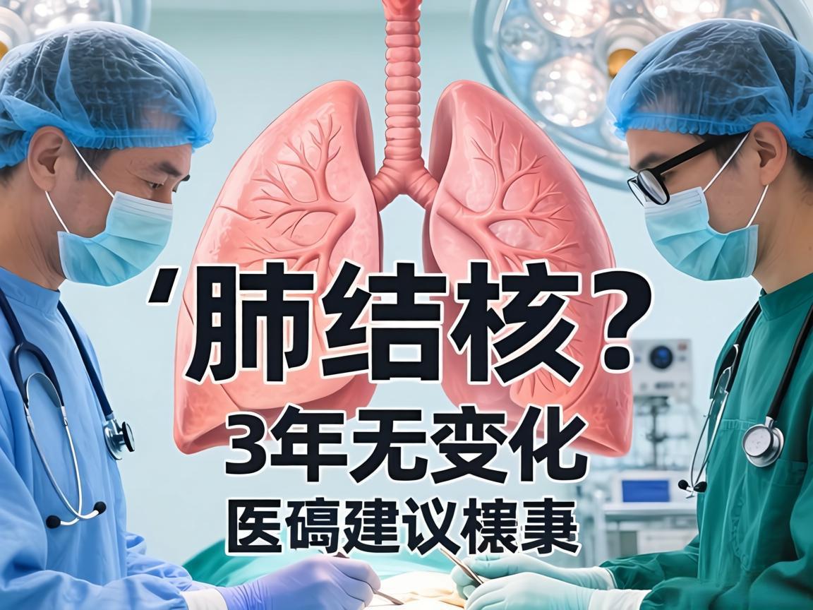 肺结核两年无变化，医生建议手术