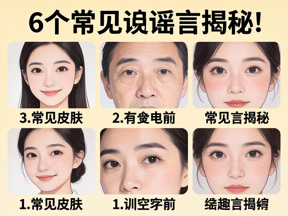 关于皮肤的6个常见谣言揭秘