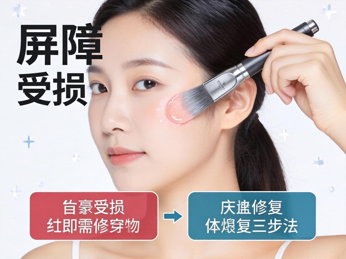皮肤屏障受损的修复三步法