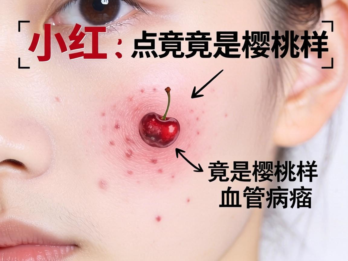 皮肤小红点竟是樱桃样血管瘤