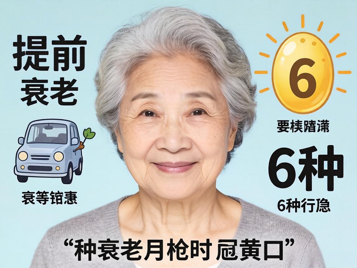 导致提前衰老的6种行为