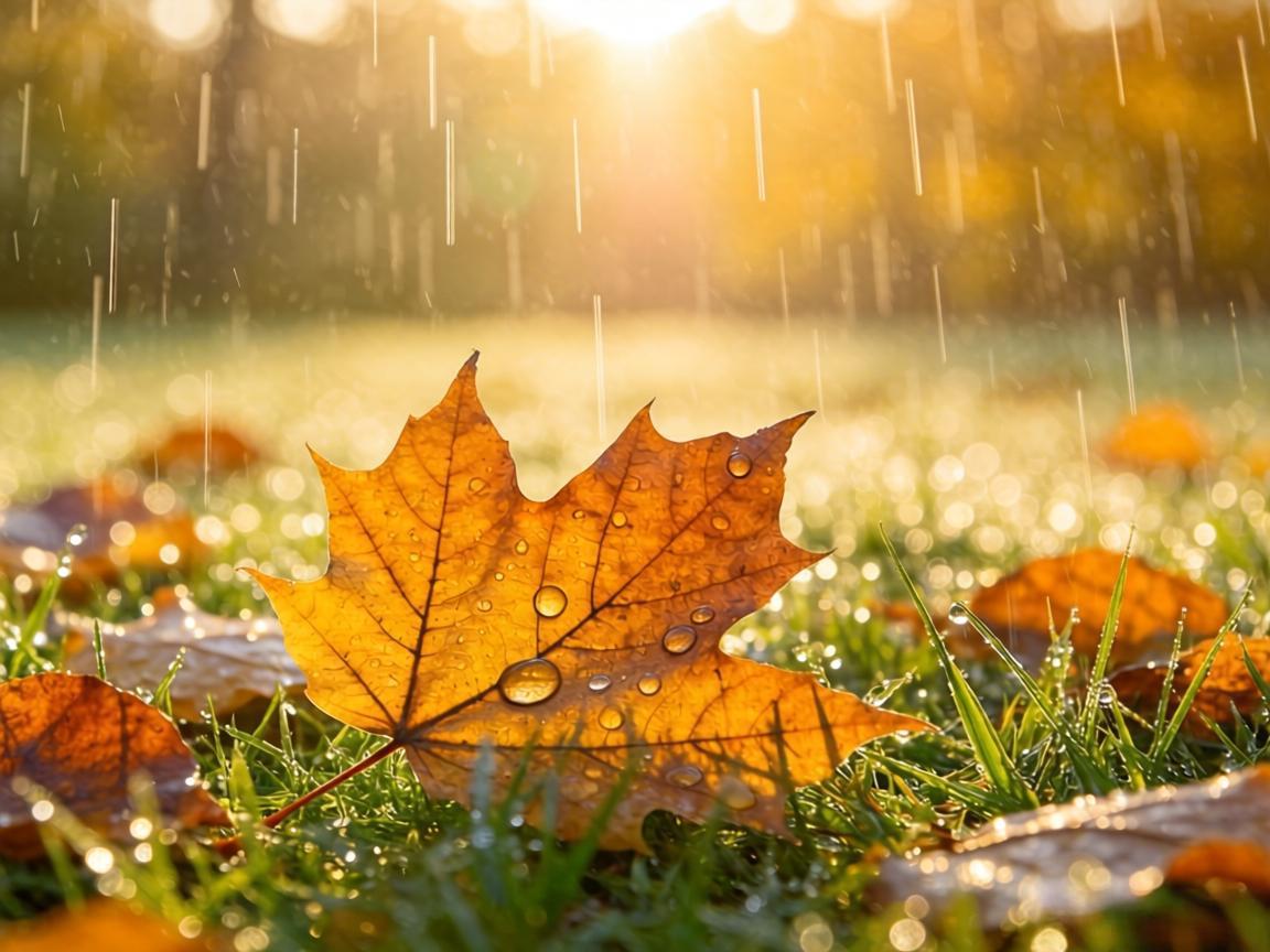 微微：晨光、落叶与雨点