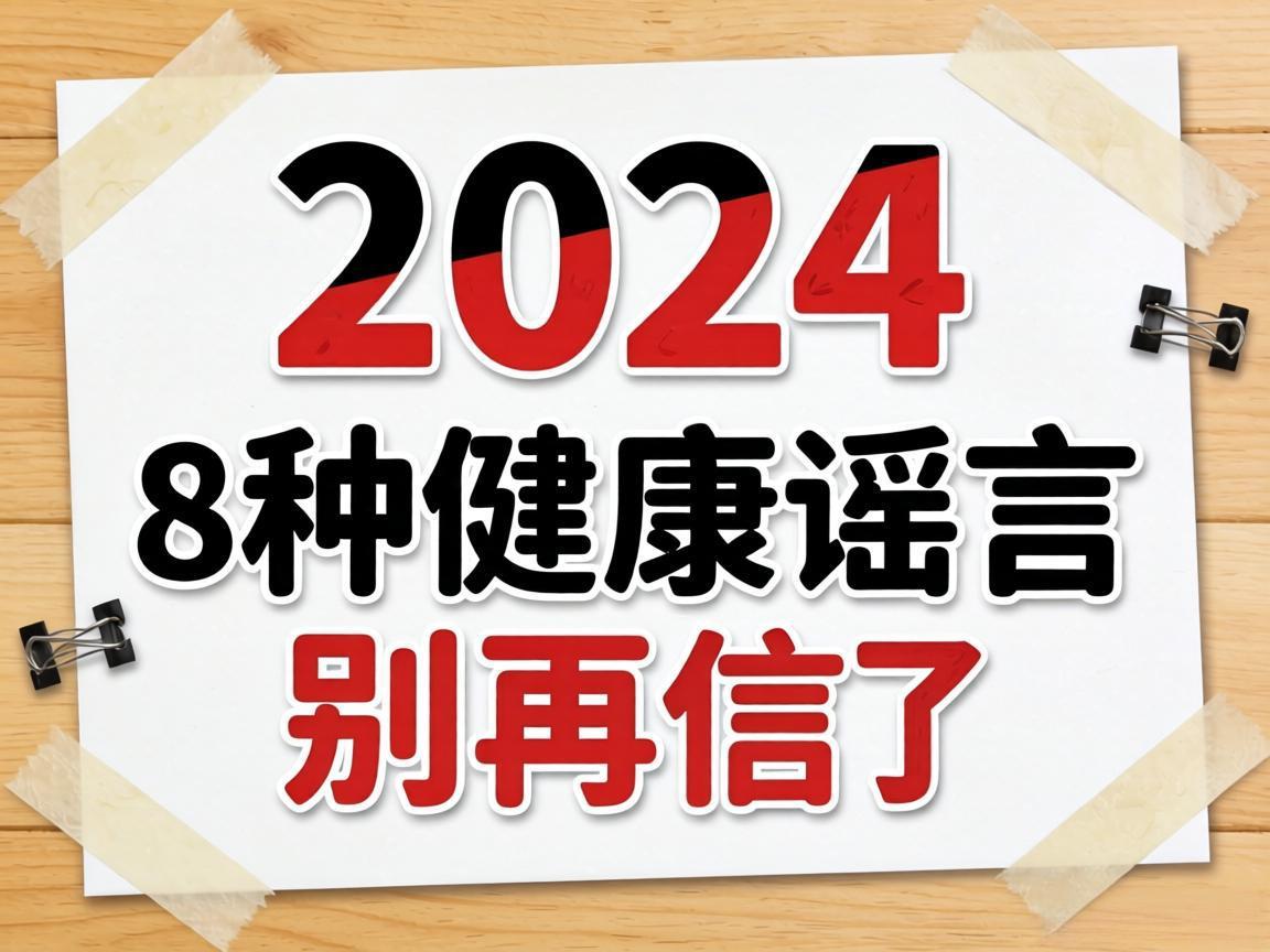 2024年这8种健康谣言别再信了