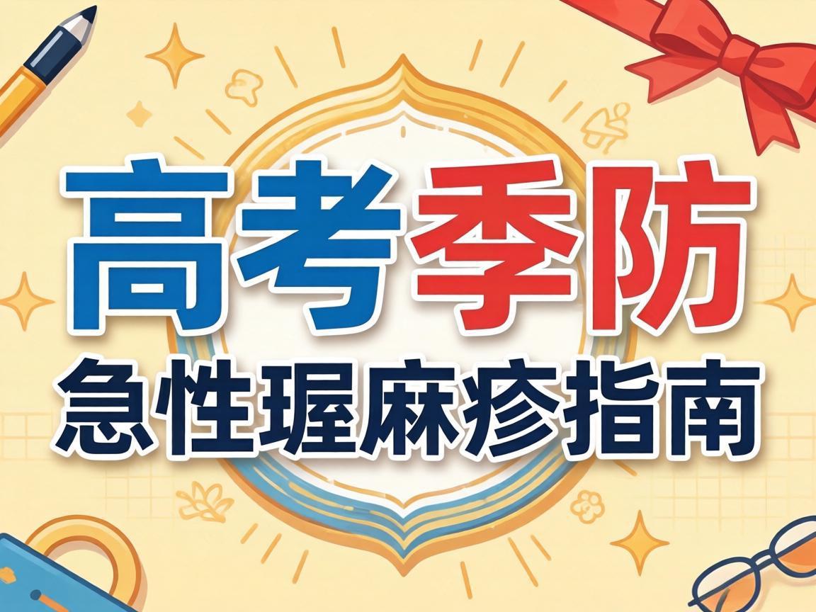 高考季防急性荨麻疹指南