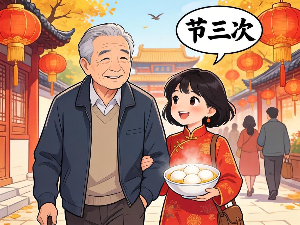 父亲三次问元宵节再走