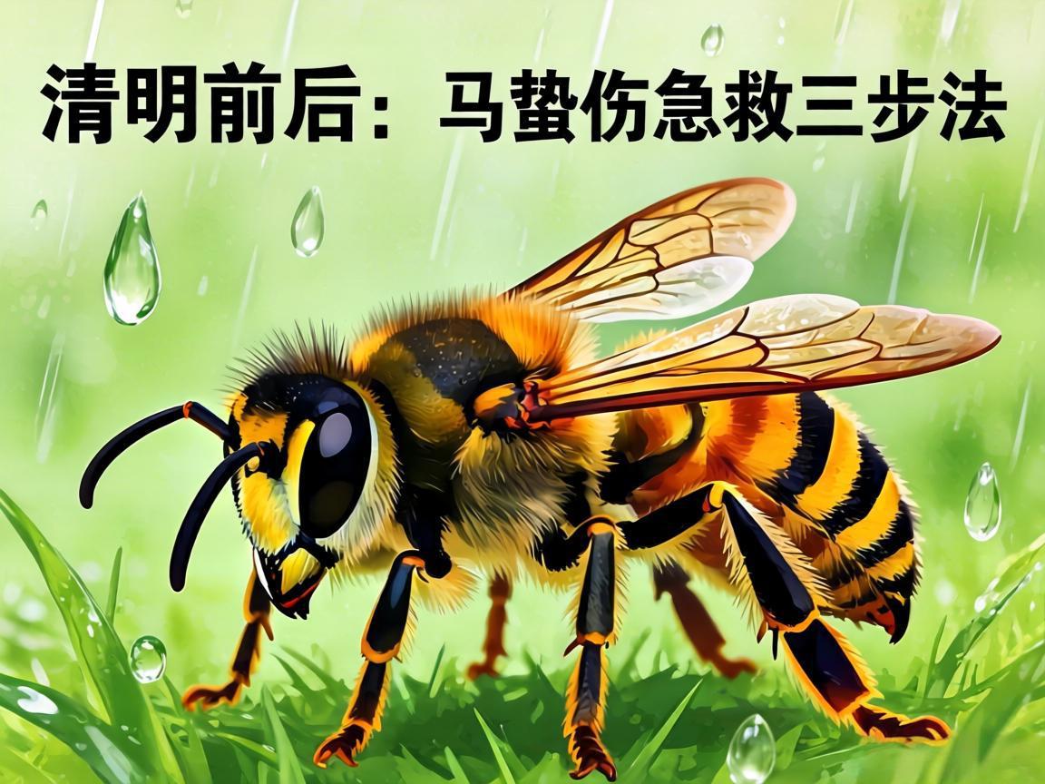 清明前后马蜂蛰伤急救三步法