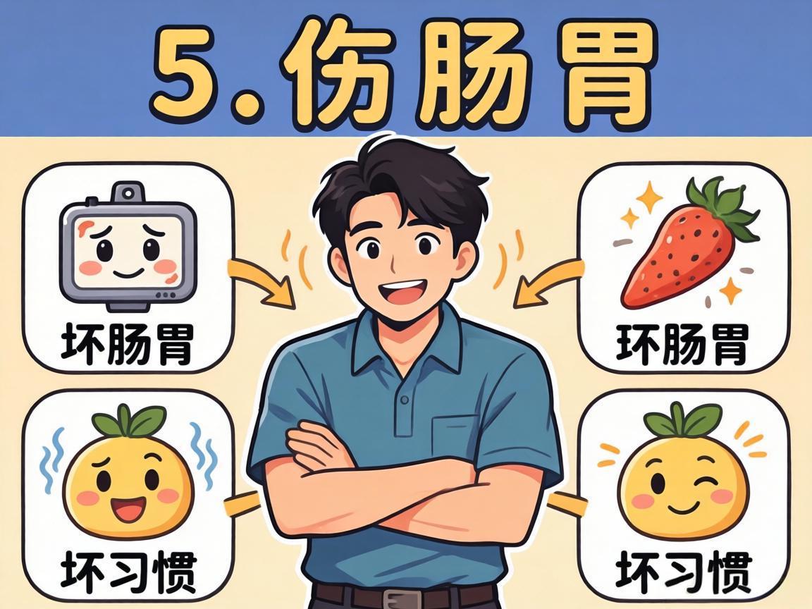 伤肠胃的5个坏习惯