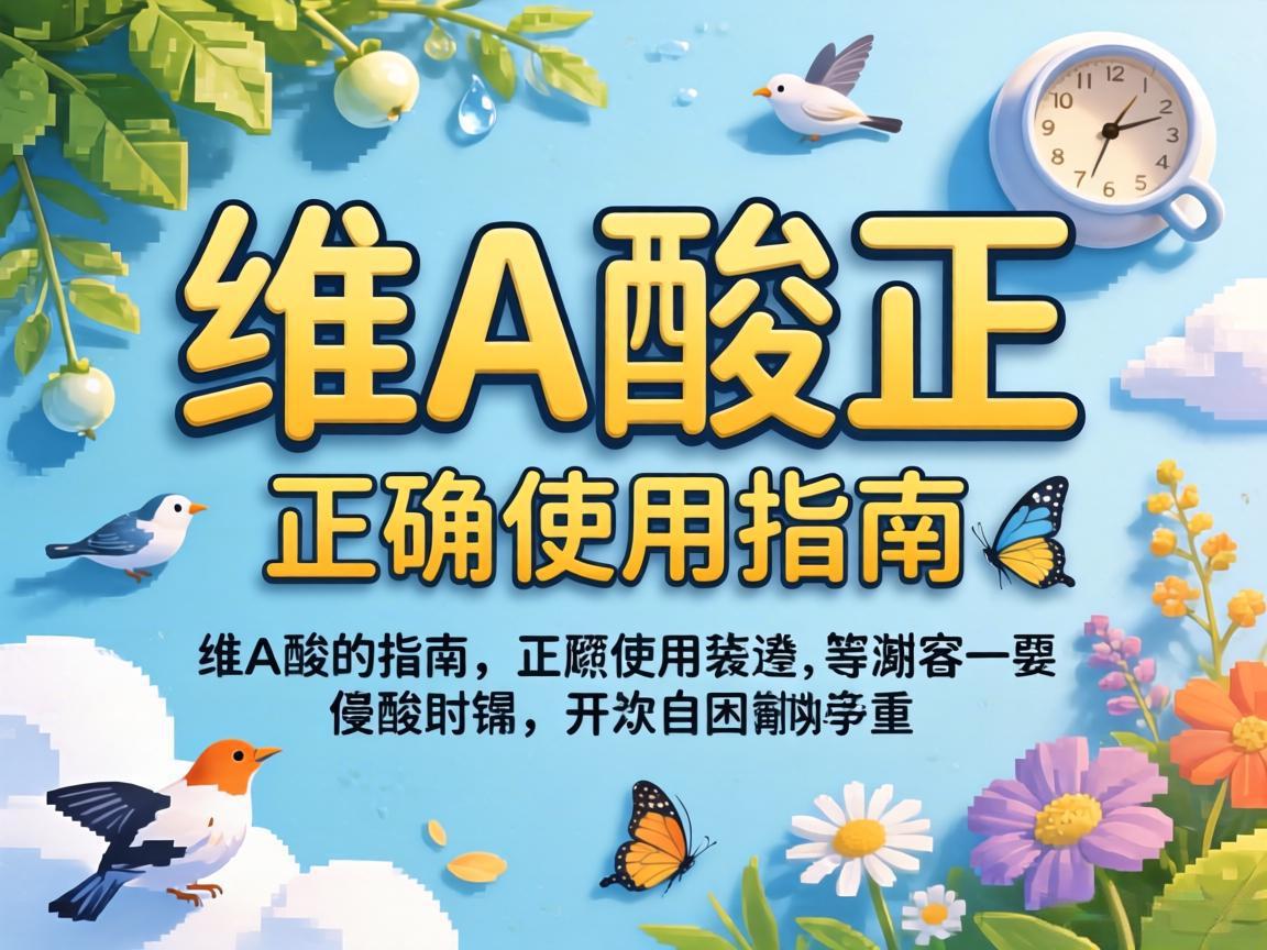 维A酸正确使用指南