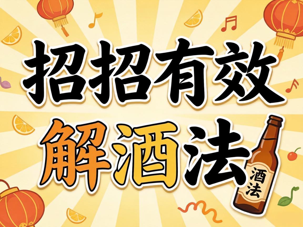 两招有效解酒法